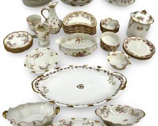 47pc Haviland Limoges Porcelain Serve Ware
