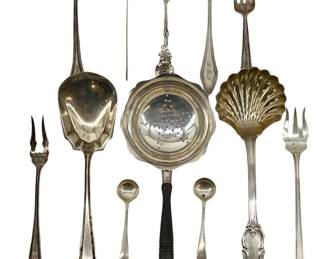 12pc Assorted Sterling Silver Fork/Spoon