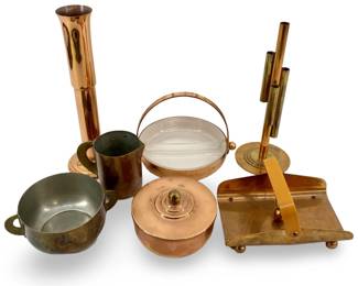 Vintage 7pc Chase Copper Coffee/Tea Set