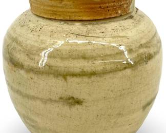 1850-1870 Antique Stoneware Ginger Jar