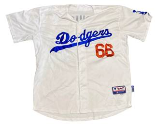 Signed Dodgers Puig 66 Baseball Jersey