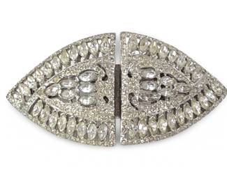 Mesmerizing Coro Craft Sterling Rhinestone Brooch
