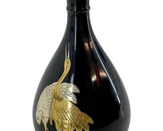 Limited Edition Brass Crane Design Vase