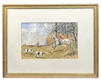 Signed R.V. Chate British Soldier Watercolor