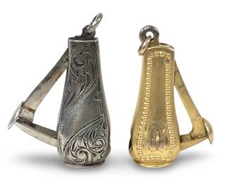 (2) Vintage Sterling/Monogram Cigarette Cutters