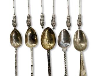 11pc. Chinese Export Silver Spoons