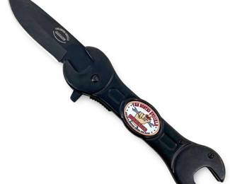 Busted Knuckle Garage Wrench Design Folding Knife