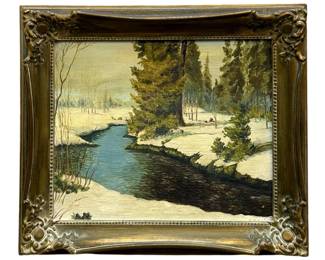 Signed J. Kipling Acrylic on Panel