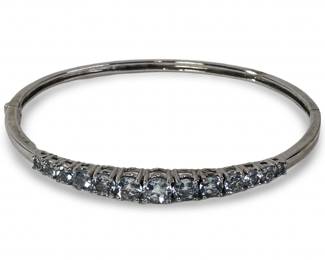 Phenomenal Sterling Silver Aquamarine Bracelet