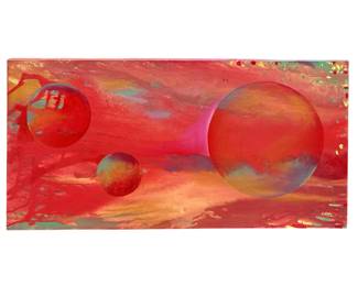 Domingo Domingo Abstract Acrylic Pour on Canvas