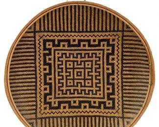 Vintage Hand Woven Basket