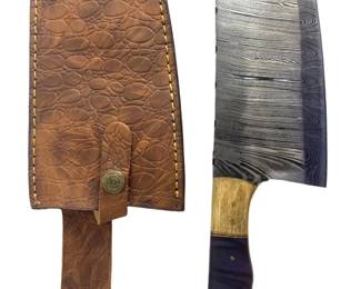 Custom Damascus MHS Cutlery Cleaver