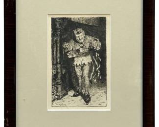 Signed William Merritt Chase Etching