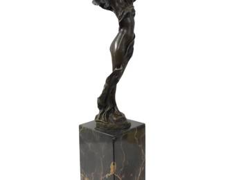Erte Art Nouveau Bronze Nude Woman