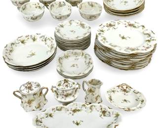 40pc Theodore Haviland Limoges Dinner Ware Set