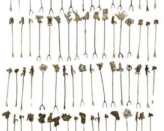 Mexican Taxco Silver Hors D'oeuvre Fork Assortment