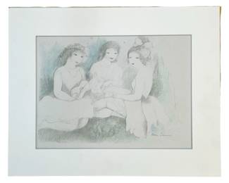 Signed Marie Laurencin Lithograph