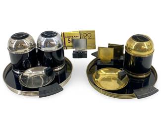 2pc Chase Mid Century Modern Smoke Sets