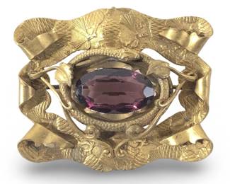 Vintage Art Nouveau Serpent Brooch