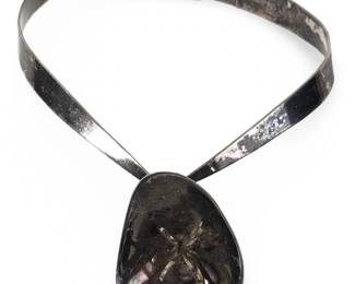 Remarkable Taxco Sterling Silver Choker Necklace