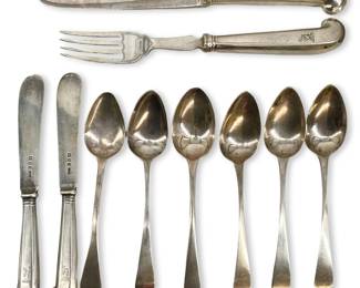 10pc English Sterling Cutlery