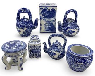 7pc Antique Chinese Porcelain Pottery Collection