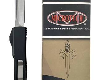 Microtech Ultratech Black Handle Switchblade