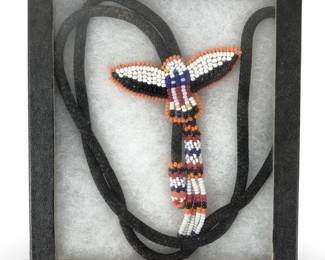 Awesome Native American Beaded Bolo Tie