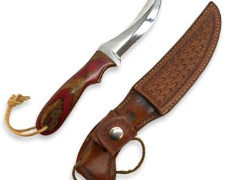 Mexican Marked DD Knife and Leather Sheath