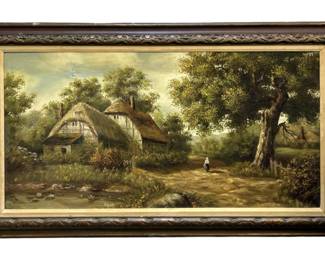 Signed Antonio Tano Vintage Acrylic on Canvas