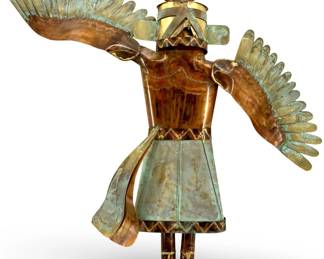 1990 Signed Dale Andersen Copper Kachina Dancer