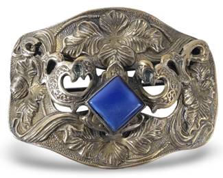 Marvelous Art Deco Gemstone Brooch