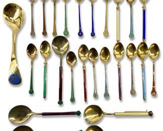26pc Sterling Silver Spoon Collection