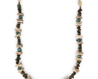 Native American Heishi Turquoise Surfer Necklace