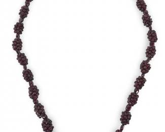 Vintage Genuine Red Berry Garnet Necklace