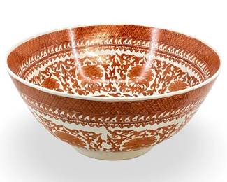 Hand Painted Chinese Floral Porcelain Bowl