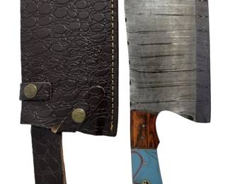 Custom Damascus MHS Cutlery Cleaver
