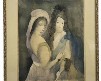 Marie Laurencin “Jeunes Filles w Dog" Lithograph