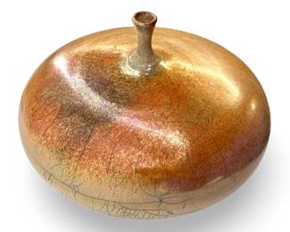 Signed Ramon Camarillo Raku Weed Pot