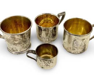4pc Reed & Barton/Gorham Sterling Silver Cups
