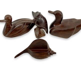 Vintage Hand Carved Wooden Figures