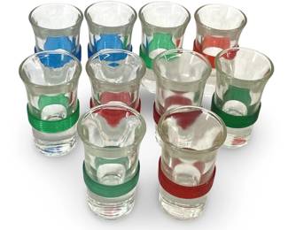 Tsing Tao Art Deco Shot Glasses