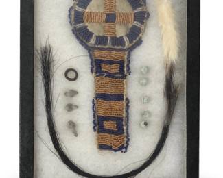 Native American Beaded Watch Fob Case