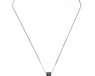 Enticing Sterling Silver Turquoise Necklace