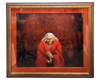 Signed Frank Howell “Circle of Life" Lithograph