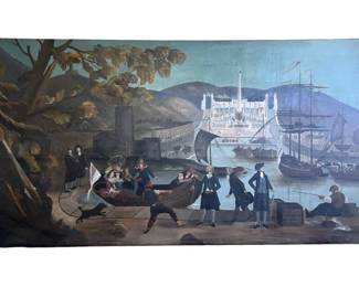 Rare Original European School 18th C. Oil Painting