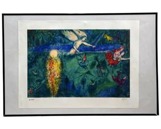 Marc Chagall “Adam and Eve" Lithograph