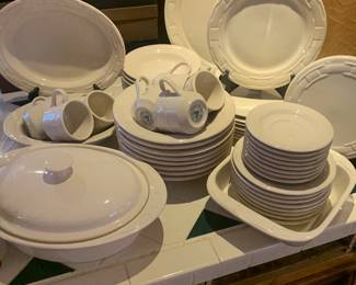 Longabarger dinnerware.  