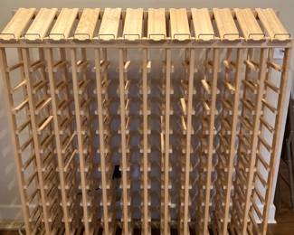 Large pine wine rack, holds 144 bottles