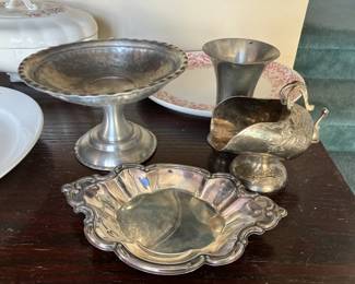 Pewter and silverplate